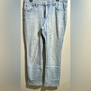 Tint Chic Light Blue Flare Jeans Size 6 (R1)